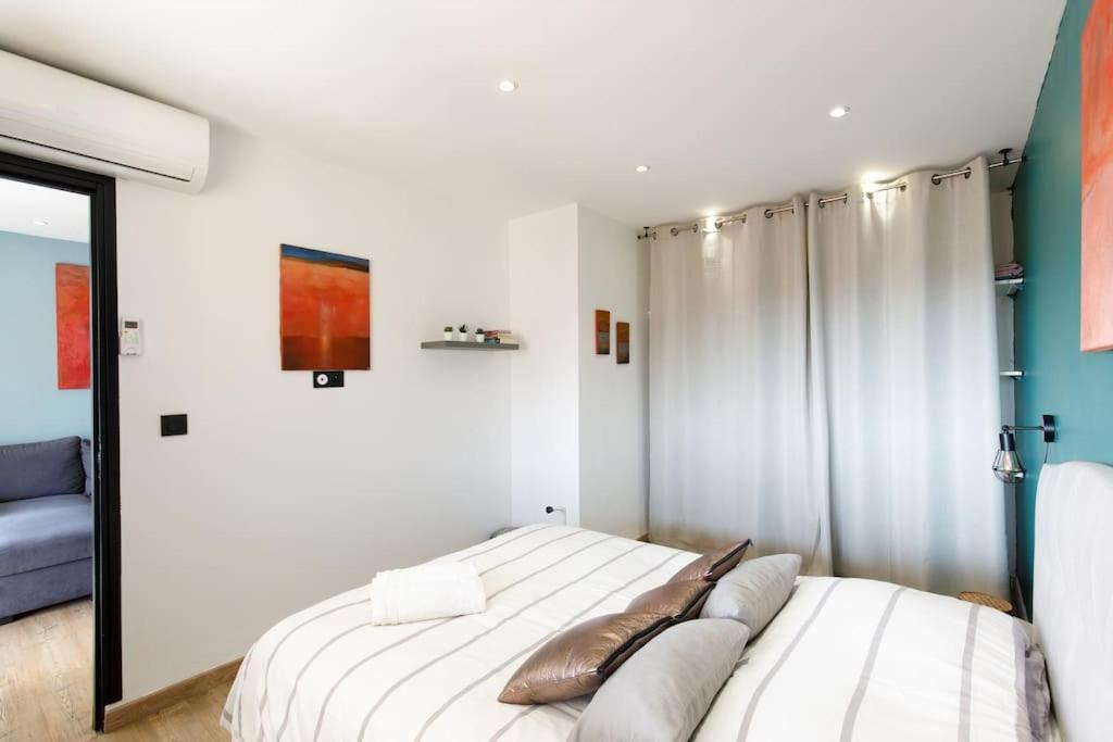 Stanislas Art - Cannes Centre - Terrasse - Clim Apartment ภายนอก รูปภาพ